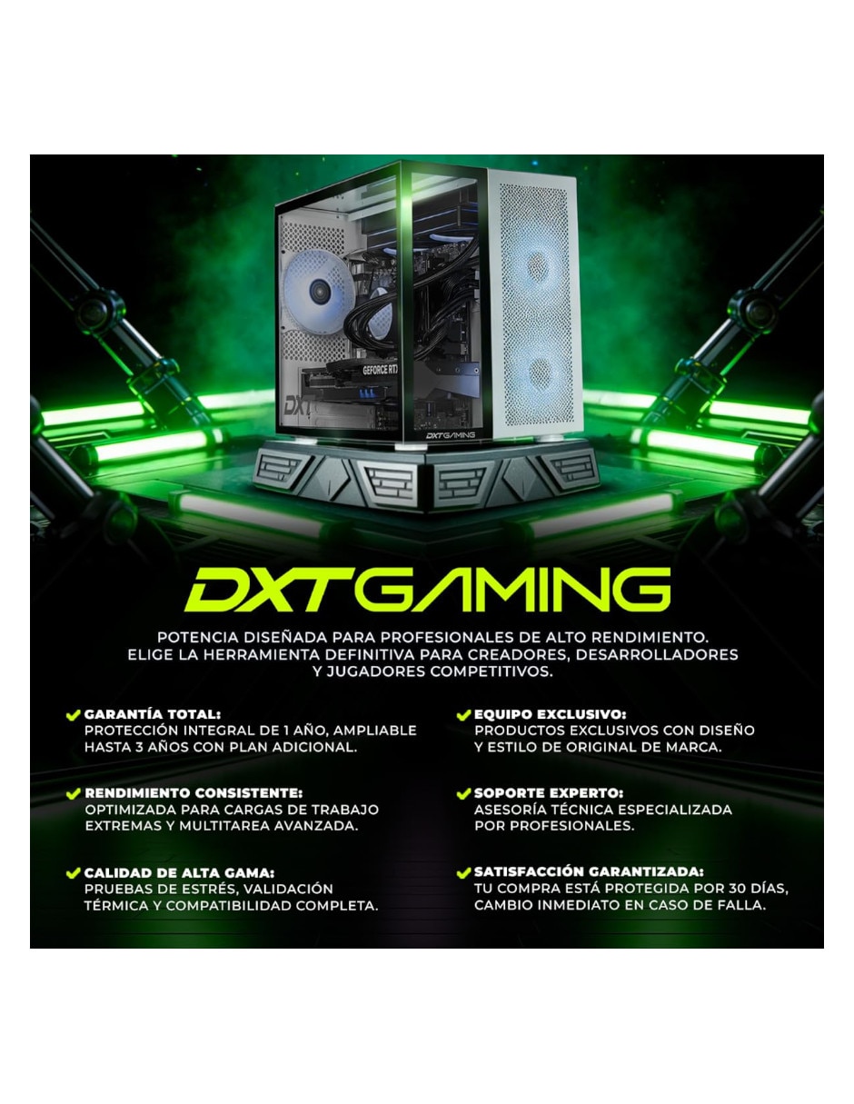 Computadora Gamer Xtreme PC Gaming DXTU732GB55070T5 Full HD Intel Core Ultra 7 265K NVIDIA GeForce RTX 5070 16 GB RAM 1 TB SSD