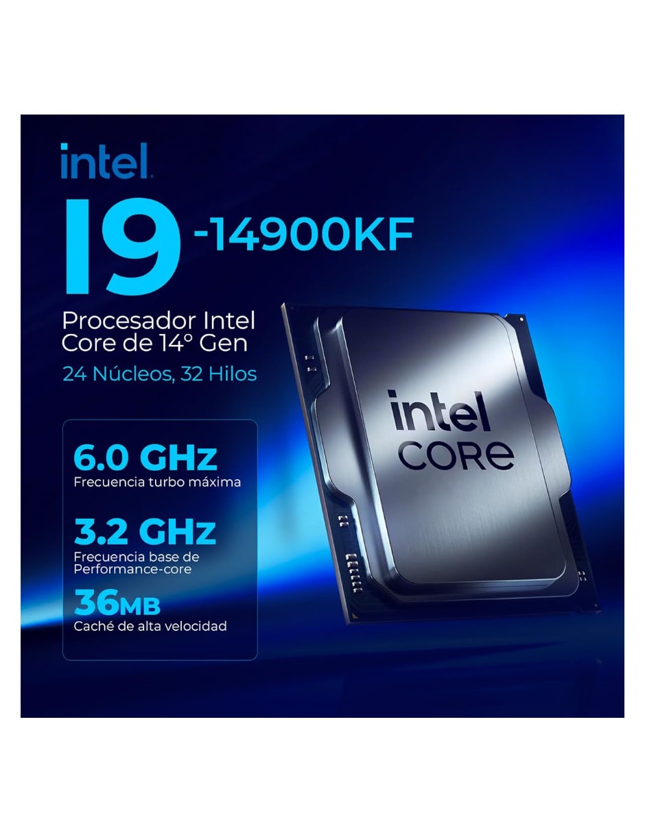 Computadora gamer Dxt Gaming DXTI932GB55060TIT6 Intel Core i9 NVIDIA GeForce RTX 5060 Ti 16 GB RAM 1 TB SSD