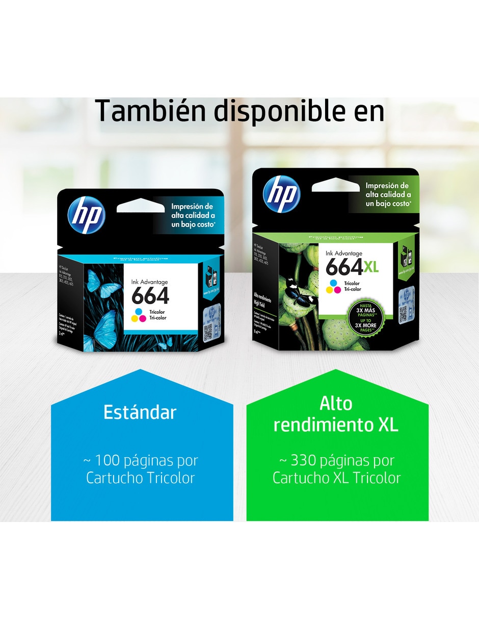 Cartucho de Tinta 664XL Tricolor Original 3