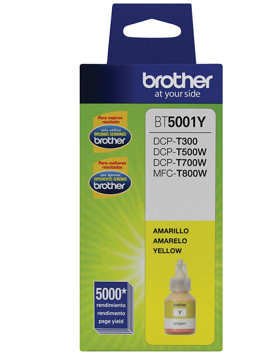 Bote de tinta Brother BT5001Y amarillo