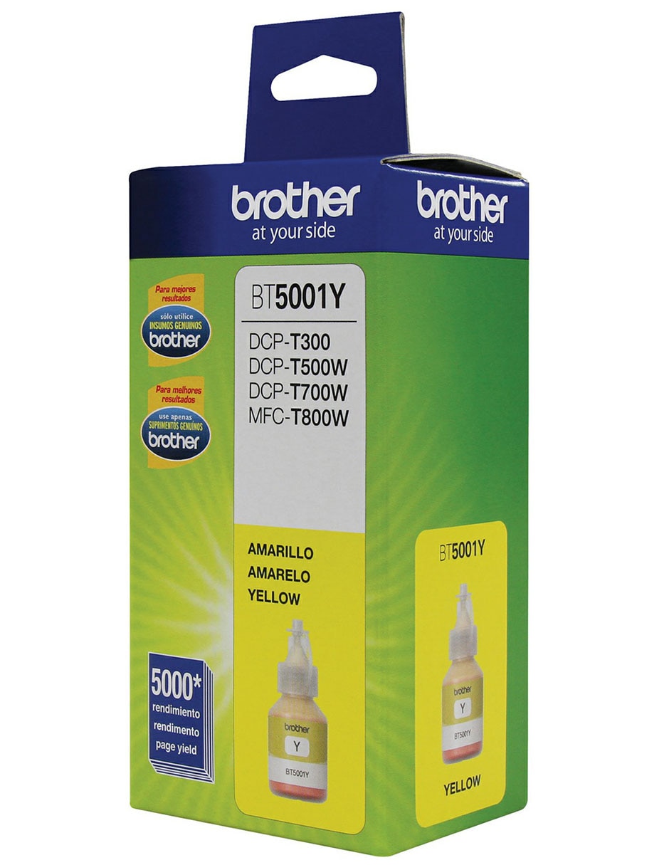 Bote de tinta Brother BT5001Y amarillo