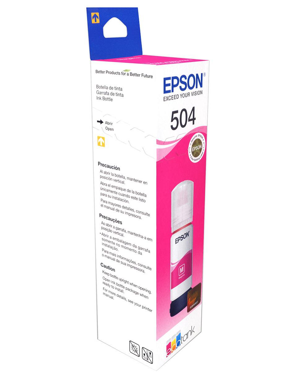 Botella de Tinta Epson 504 magenta