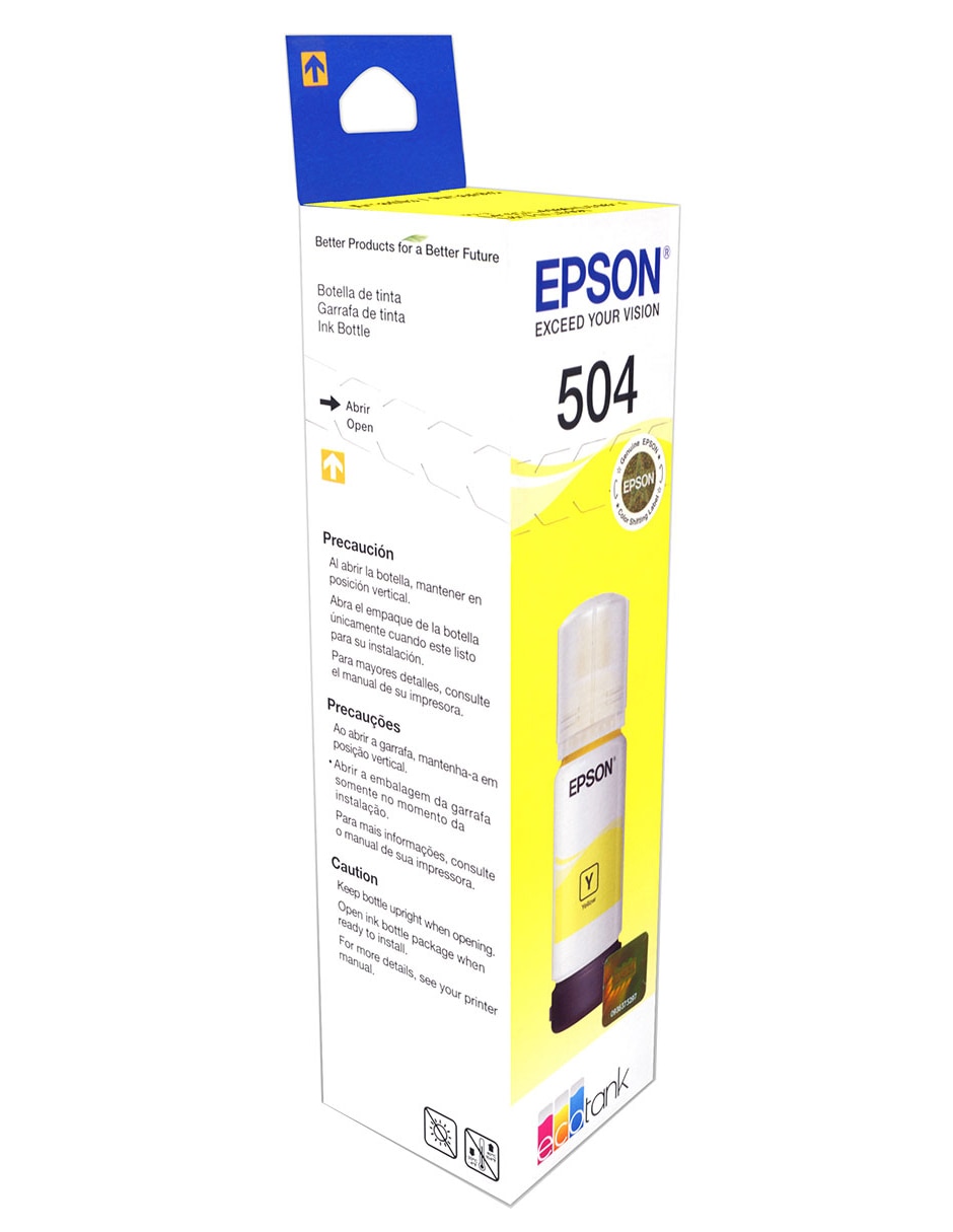 Botella de Tinta 504 amarillo brillante Botella de Tinta 504 amarillo brillante