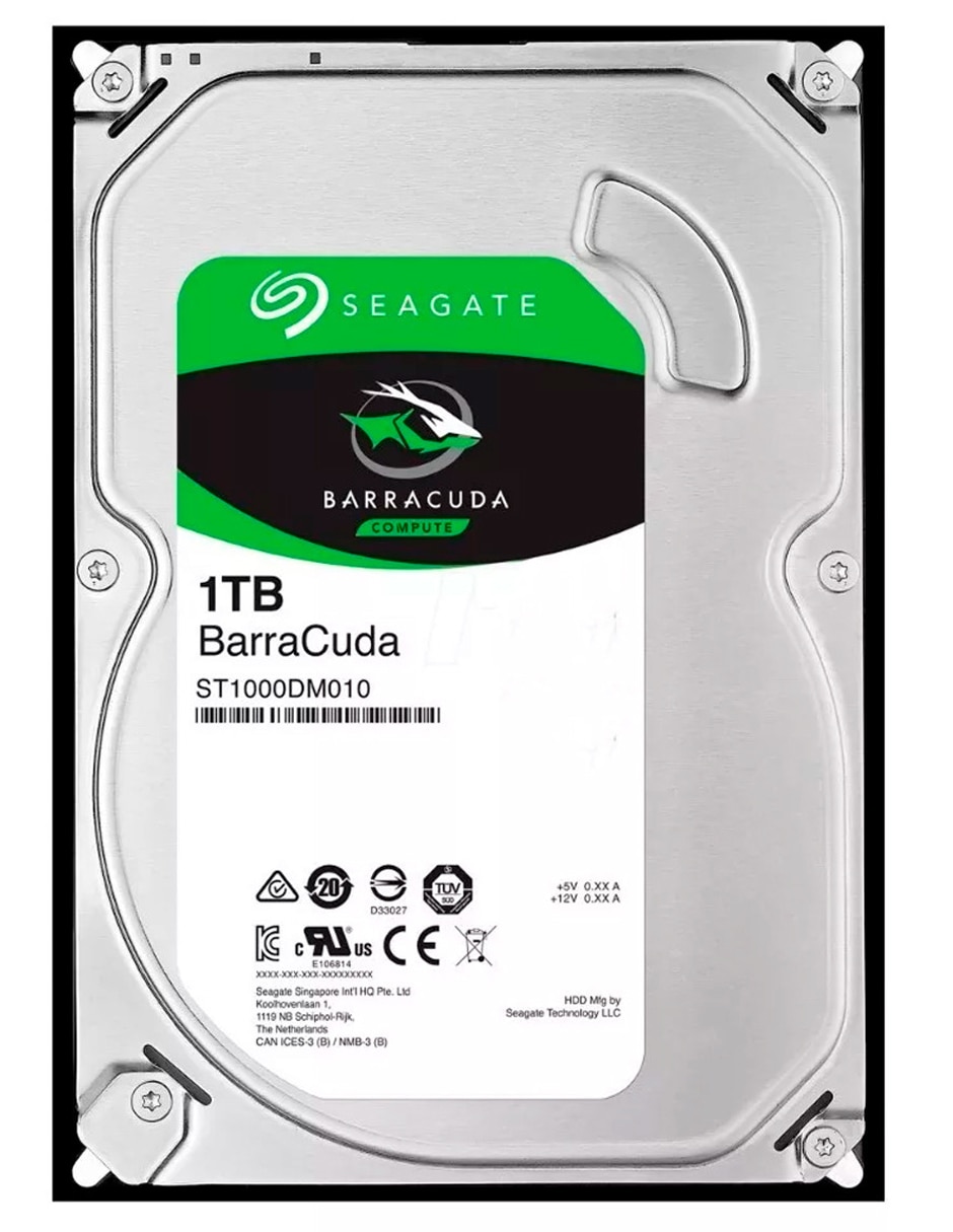 Disco Duro Seagate 1 TB Nuevo Barracuda 3.5 Sata3 7200Rpm St1000Dm010