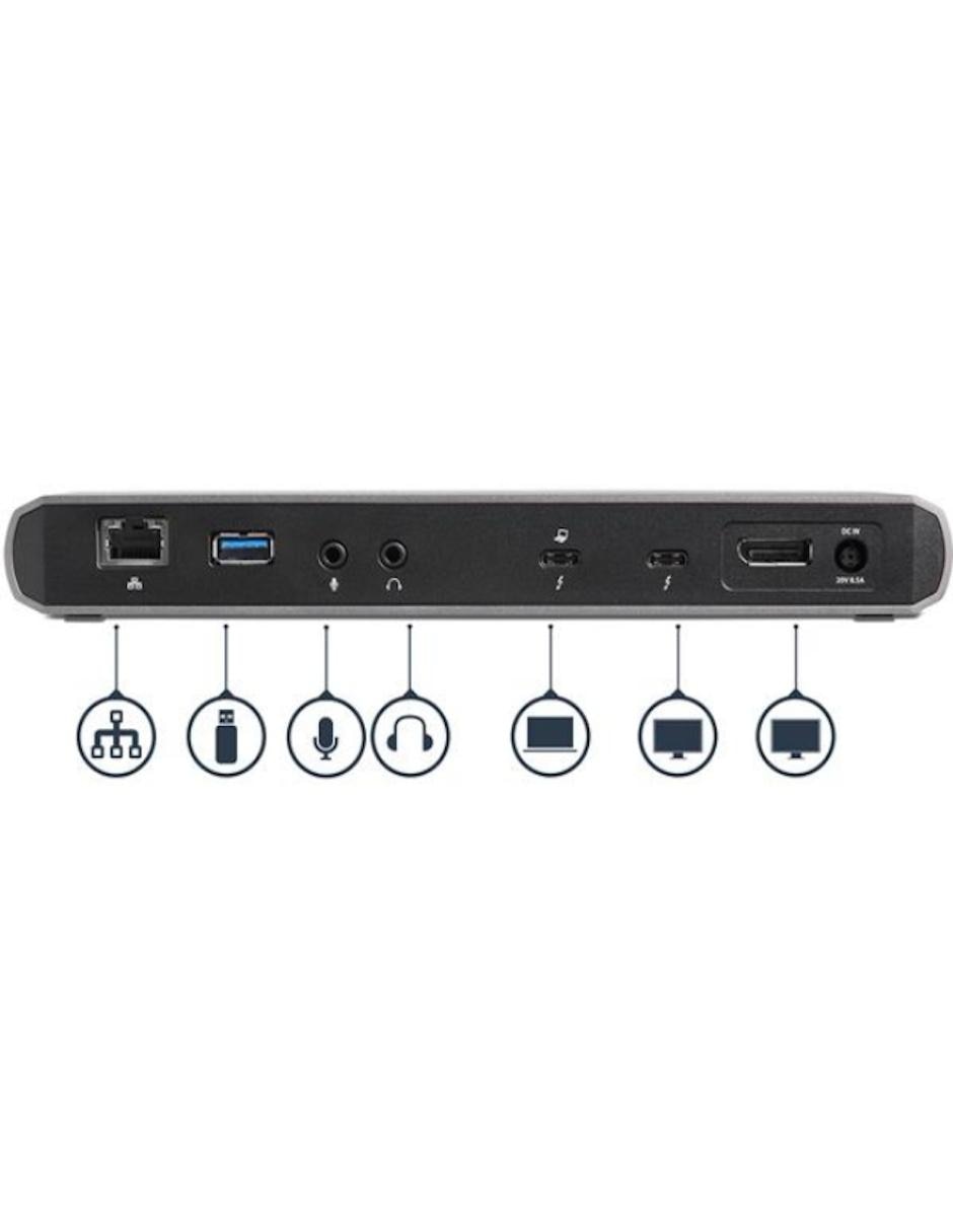 Dock Thunderbolt 3 para Dos Pantallas 4K con 3x Puertos USB 3.0 Startech.com
