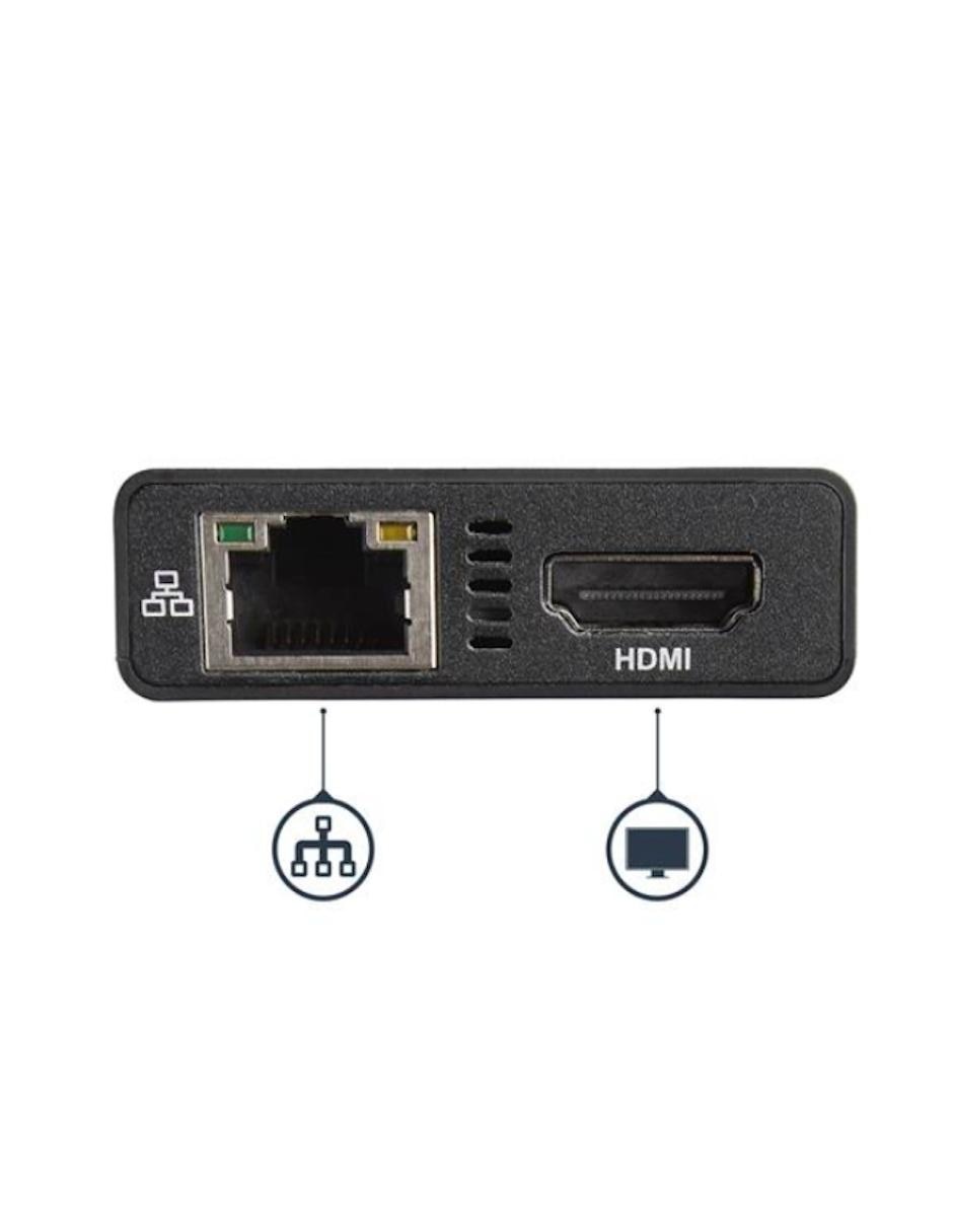 Adaptador Multipuertos USB-C con HDMI de 4K 2x Puertos USB A PD de 60W negro Startech.com 2