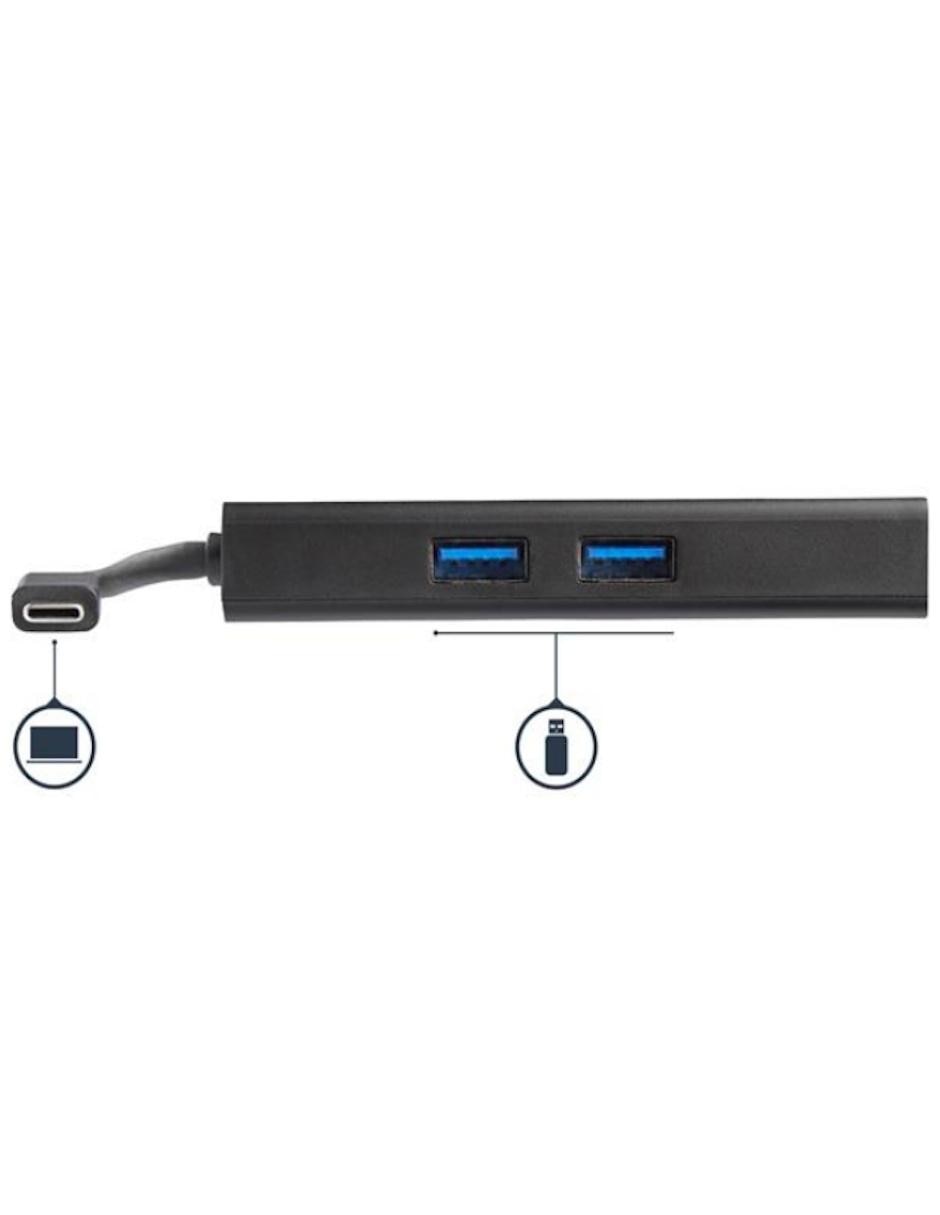 Adaptador Multipuertos USB-C con HDMI de 4K 2x Puertos USB A PD de 60W negro Startech.com 3