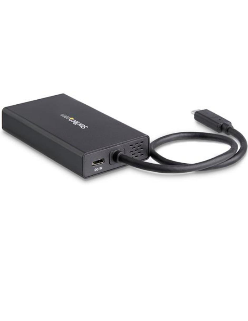 Adaptador Multipuertos USB-C con HDMI de 4K 2x Puertos USB A PD de 60W negro Startech.com 4