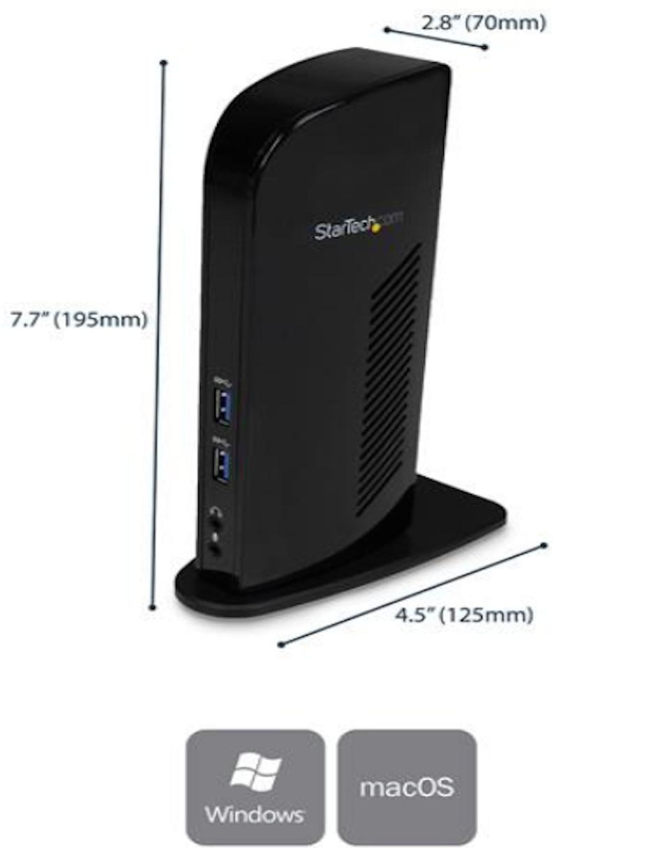 Docking Station USB 3.0 para Dos Pantallas con HDMI DVI StarTech.com