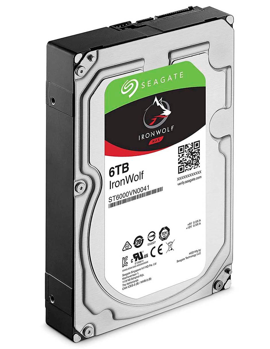 Disco Duro Seagate 6 TB Nuevo Ironwolf (Nas) 3.5 Sata3 5900Rpm St6000Vn0041