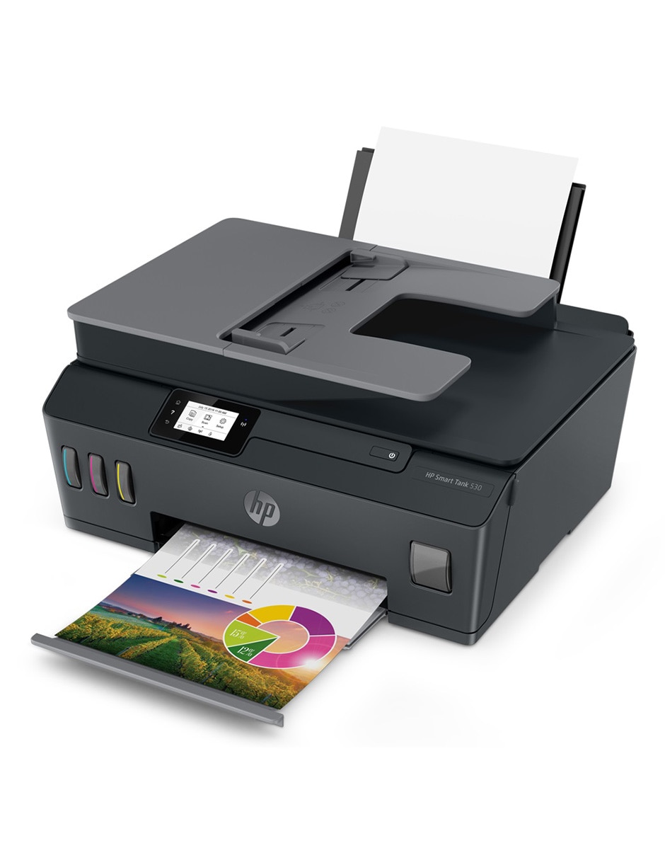 Multifuncional Hp Smart Tank 530 (4SB24A) de tinta continua alámbrica a color