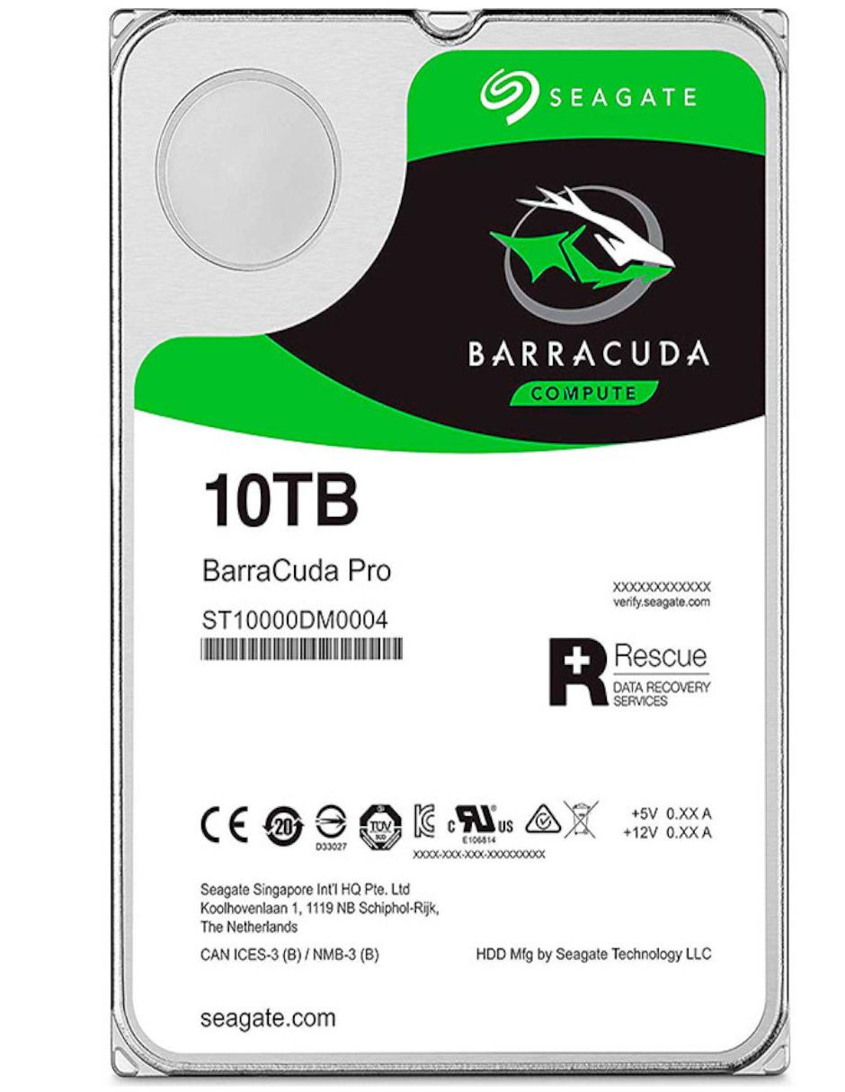 Disco Duro Interno 10TB Seagate Barracuda Pro 3.5