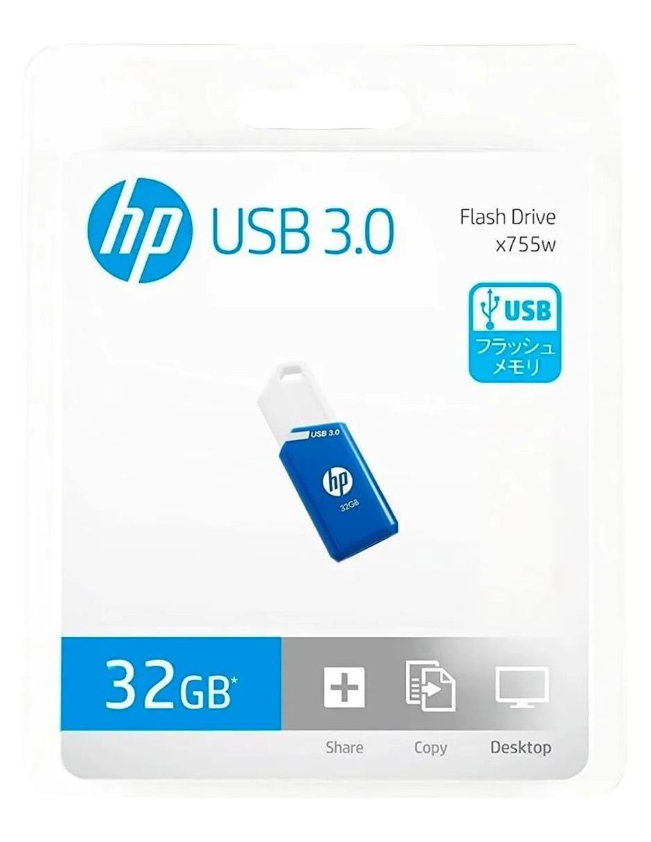 Memoria USB HP X755W 32GB 3.0 azul HPFD755W-32