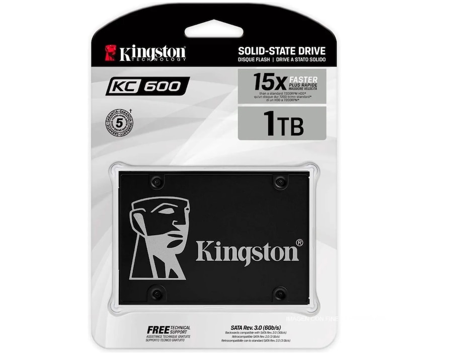 Unidad SSD Kingston capacidad 1 TB