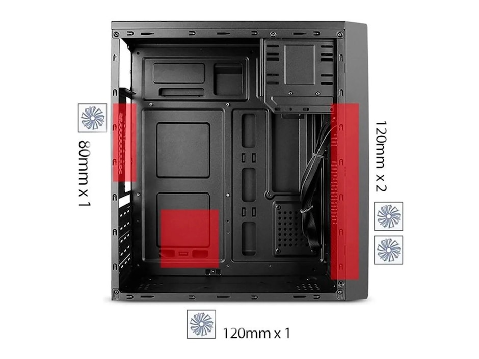 Gabinete Micro ATX 500W USB 3.0 negro STPGAC4B Gabinete Micro ATX 500W USB 3.0 negro STPGAC4B