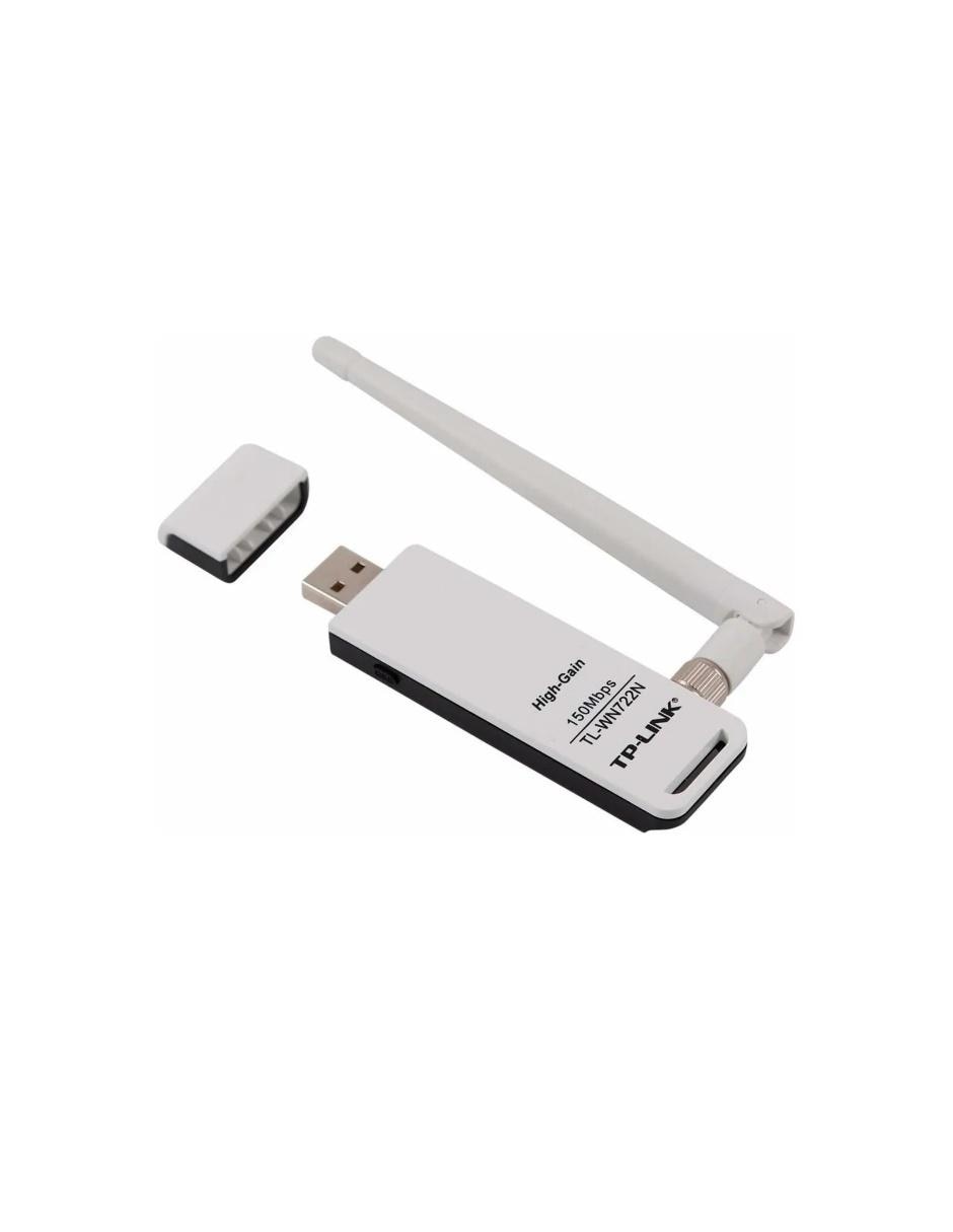 Adaptador Inalámbrico USB TP-Link TL-WN722N 2.4Ghz 802.11n 150Mbps 3