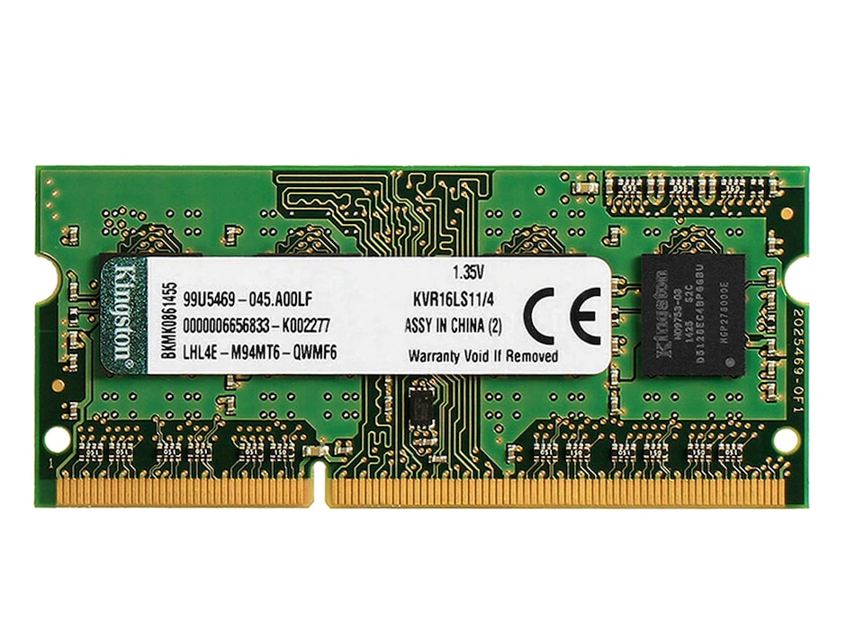 Memoria RAM DDR3L 4GB 1600MHz Kingston Laptop BRIX 1.35V KVR16LS11/4