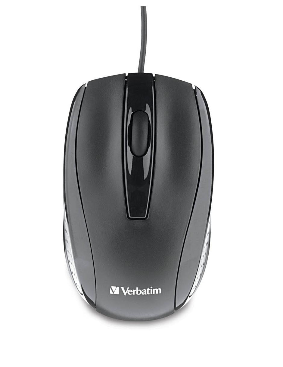 Mouse Óptico Alambico Verbatim negro 98106