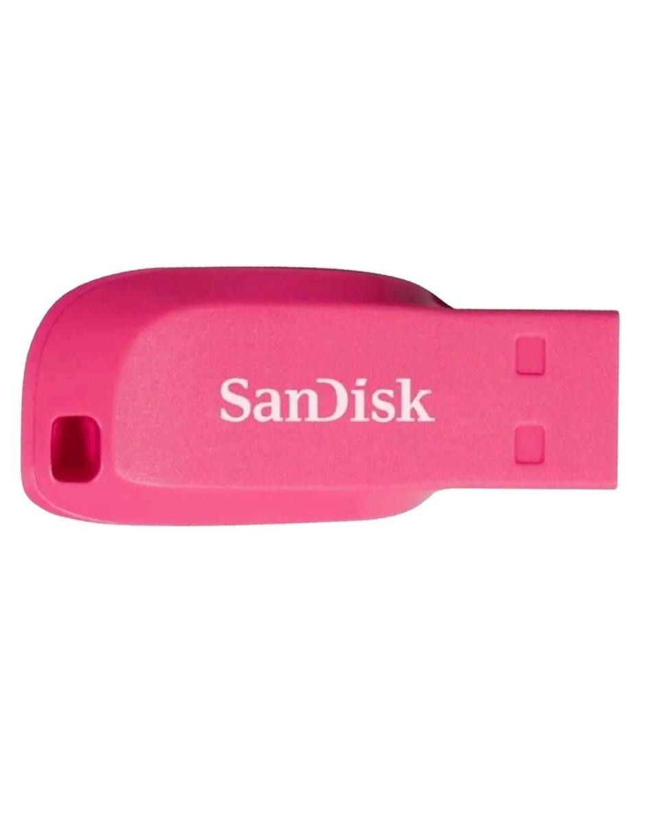 Memoria USB 16GB SanDisk Cruzer Blade USB 2.0 SDCZ50C-016G-B35PE rosa