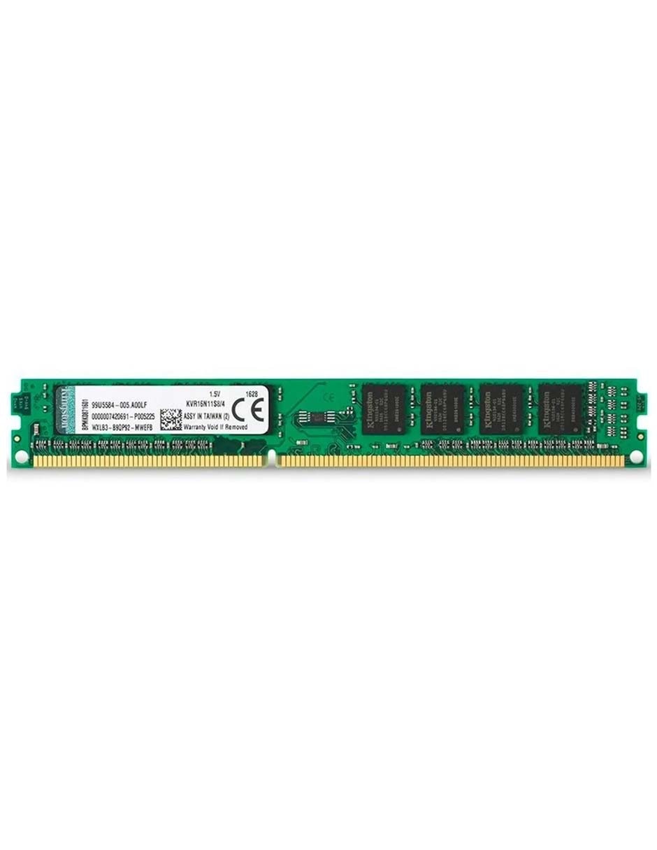 Memoria RAM DDR3 4 GB 1600 MHz Kingston Value RAM KVR16N11S8/4