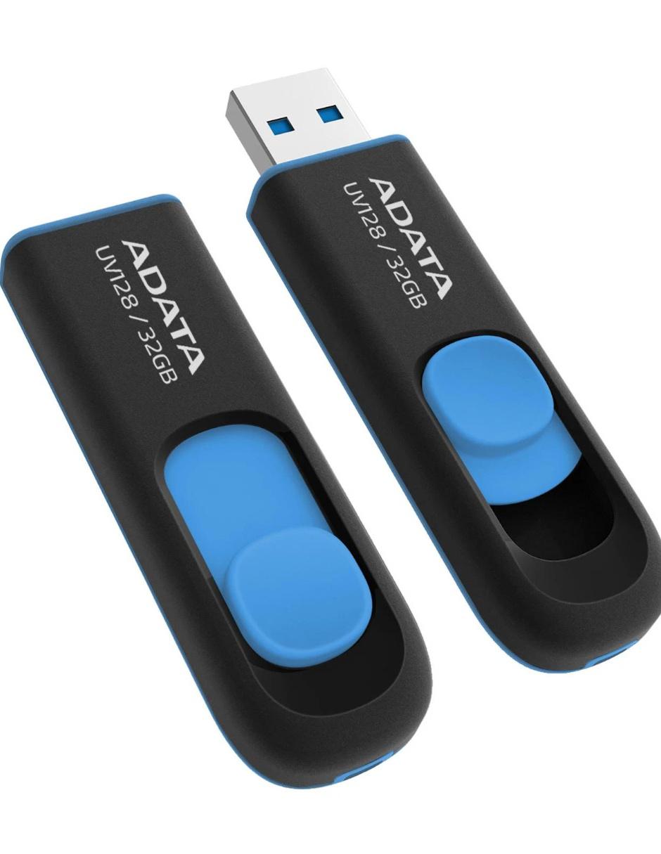 Memoria USB 32GB 3.1 UV128 Retráctil Flash Drive azul AUV128-32G-RBE 2