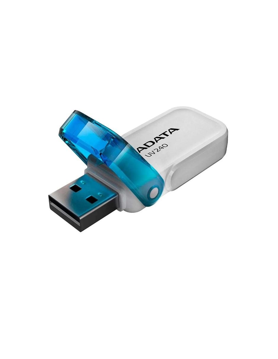 Memoria USB 32GB Adata UV240 2.0 Flash Drive blanco AUV240-32G-RWH
