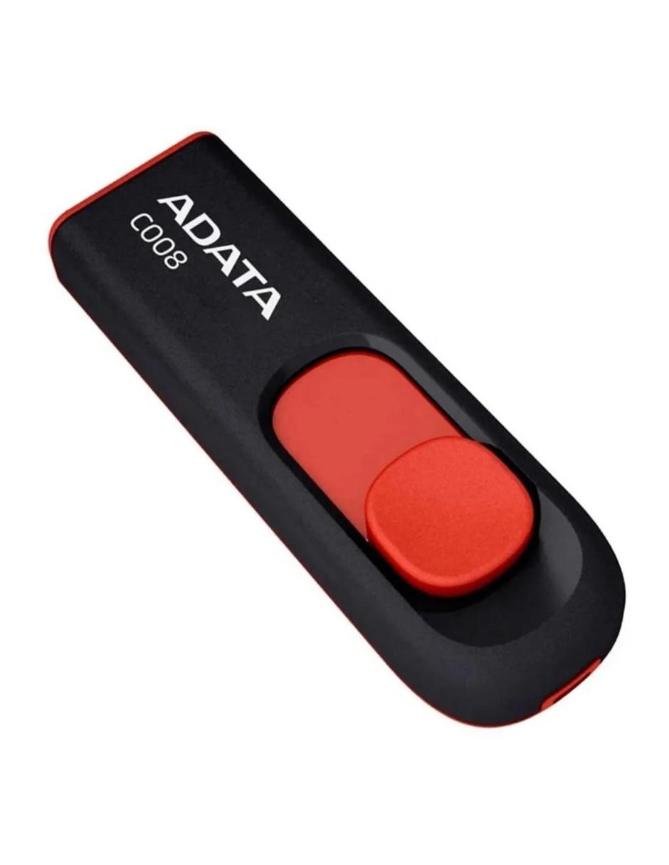Memoria USB 32GB Adata C008 2.0 Retráctil Flash Drive negro AC008-32G-RKD