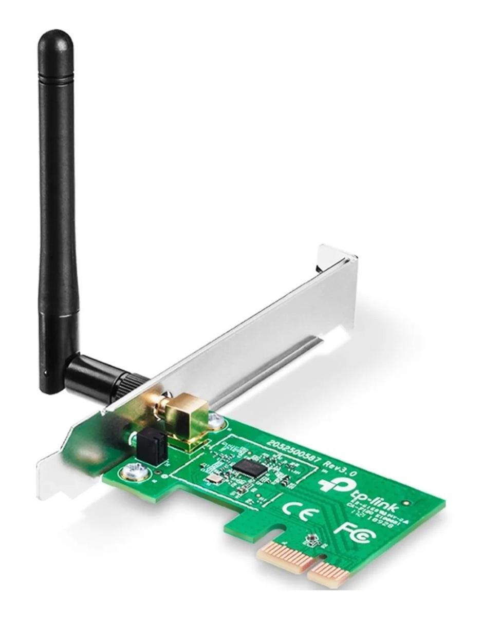 Adaptador Inalámbrico PCIe TL-WN781ND 2.4GHz 802.11n 150Mbps 2