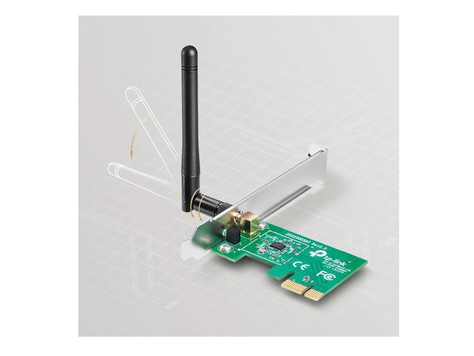 Adaptador Inalámbrico PCIe TL-WN781ND 2.4GHz 802.11n 150Mbps