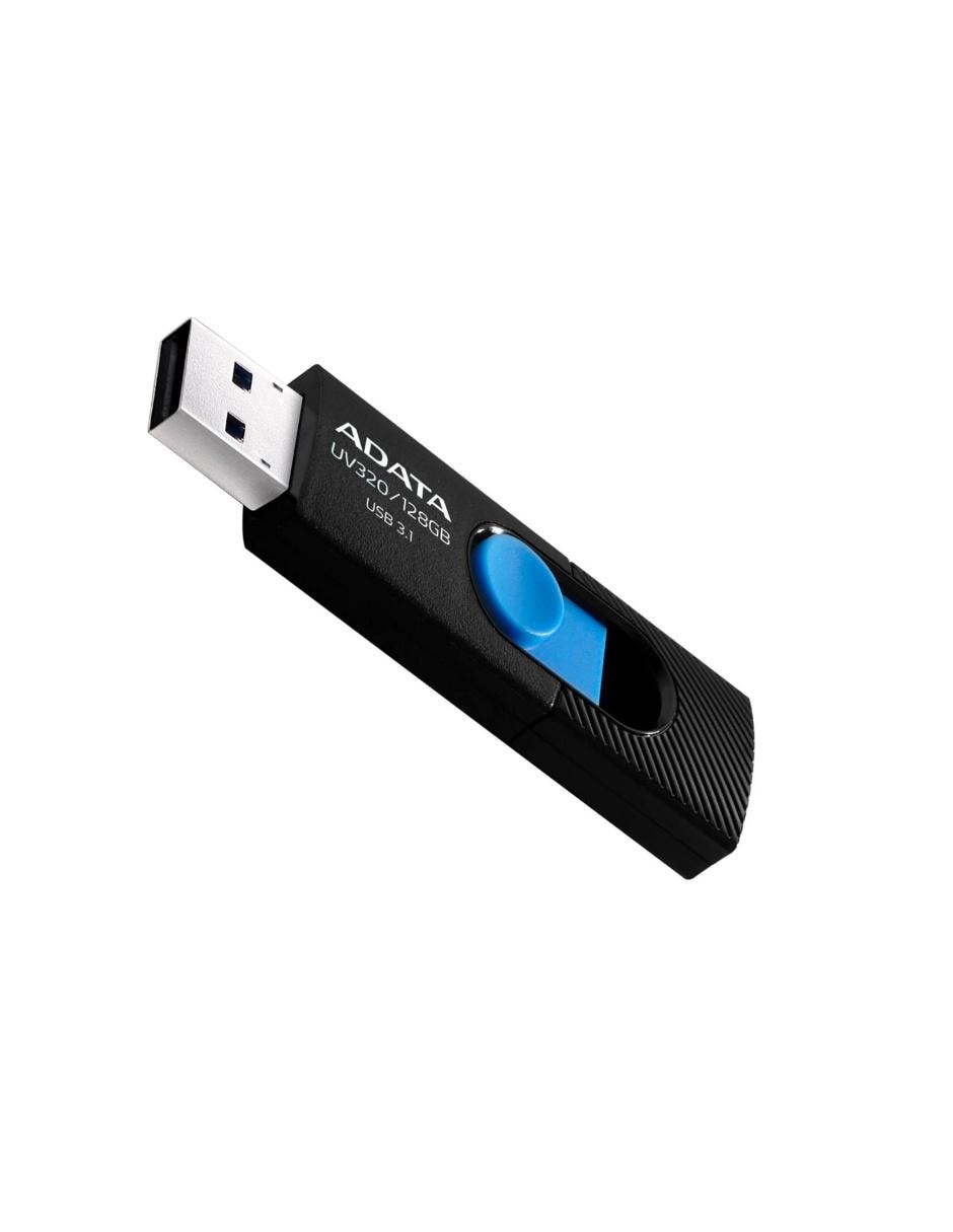 Memoria USB 128 GB 3.1 UV320 Retráctil Flash Drive negro AUV320-128G-RBKBL Memoria USB 128 GB 3.1 UV320 Retráctil Flash Drive negro AUV320-128G-RBKBL