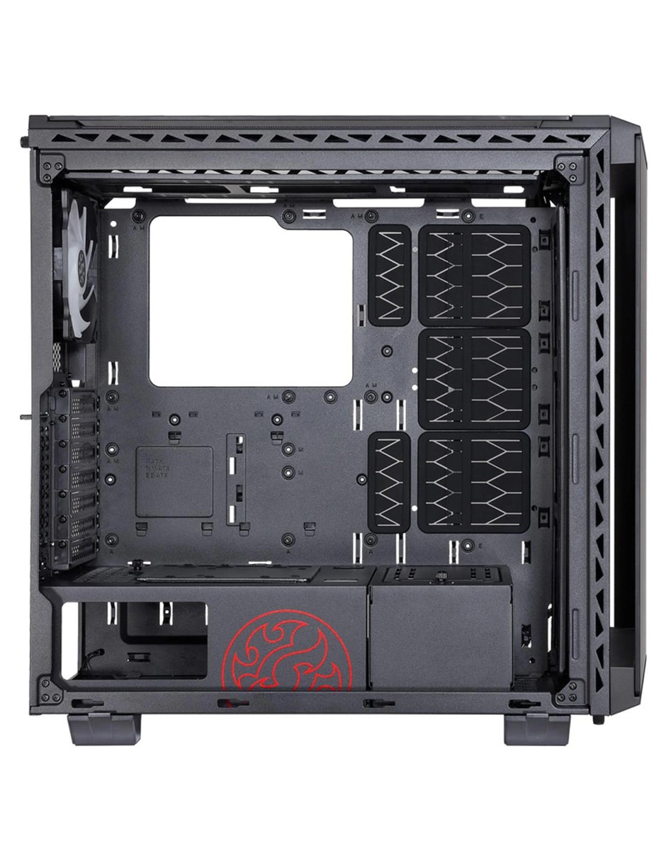Gabinete Gamer XPG Battlecruiser Cristal Templado ARGB negro BATTLECRUSIER-BKCWW
