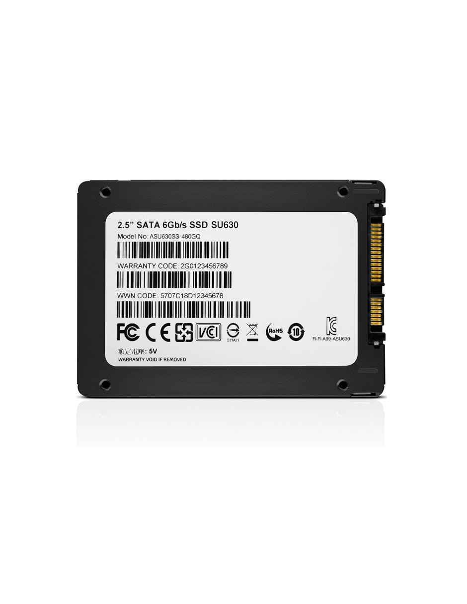 Unidad SSD capacidad 480 GB