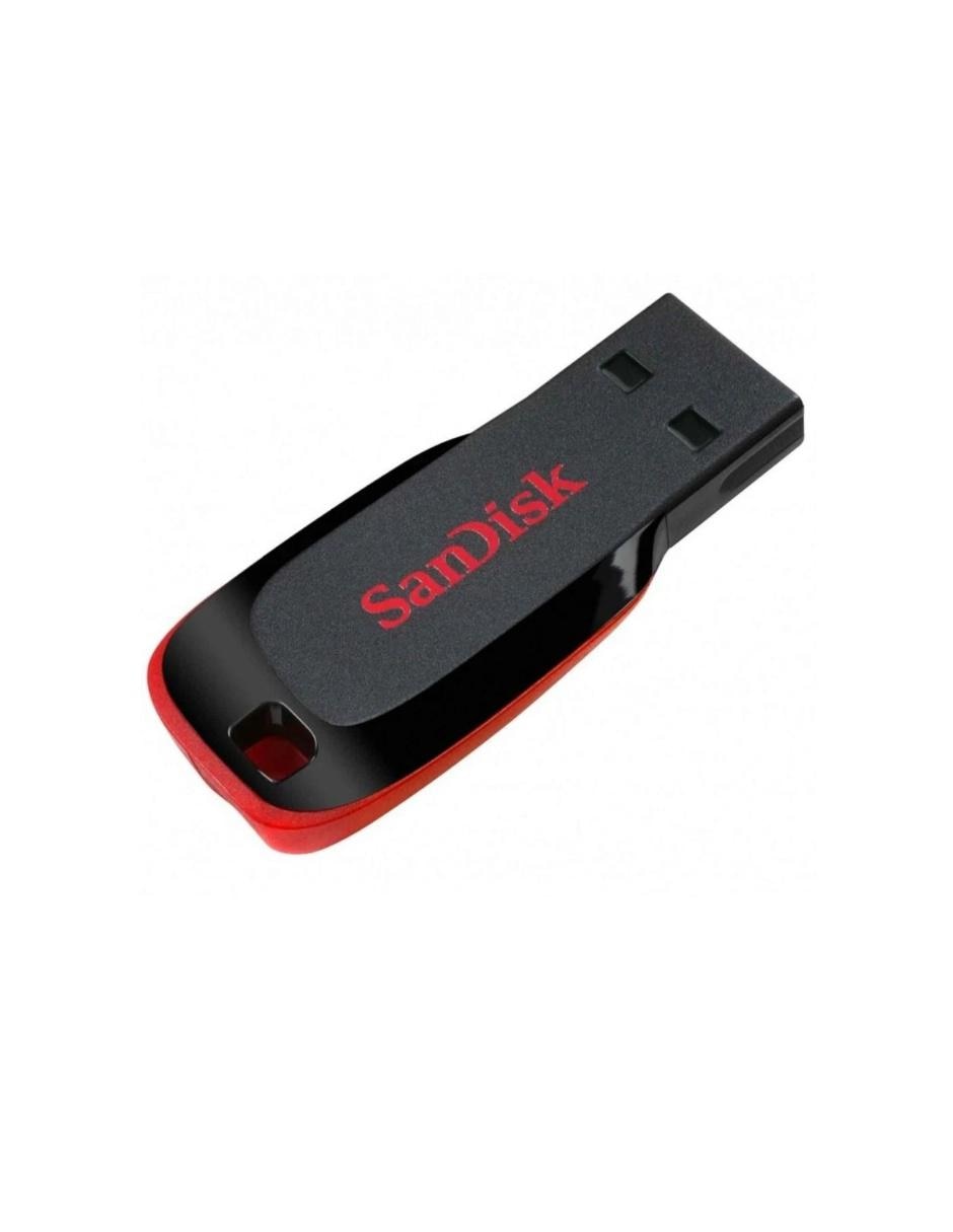 Memoria USB 16GB Cruzer Blade USB 2.0 SDCZ50-016G-B35 negro rojo