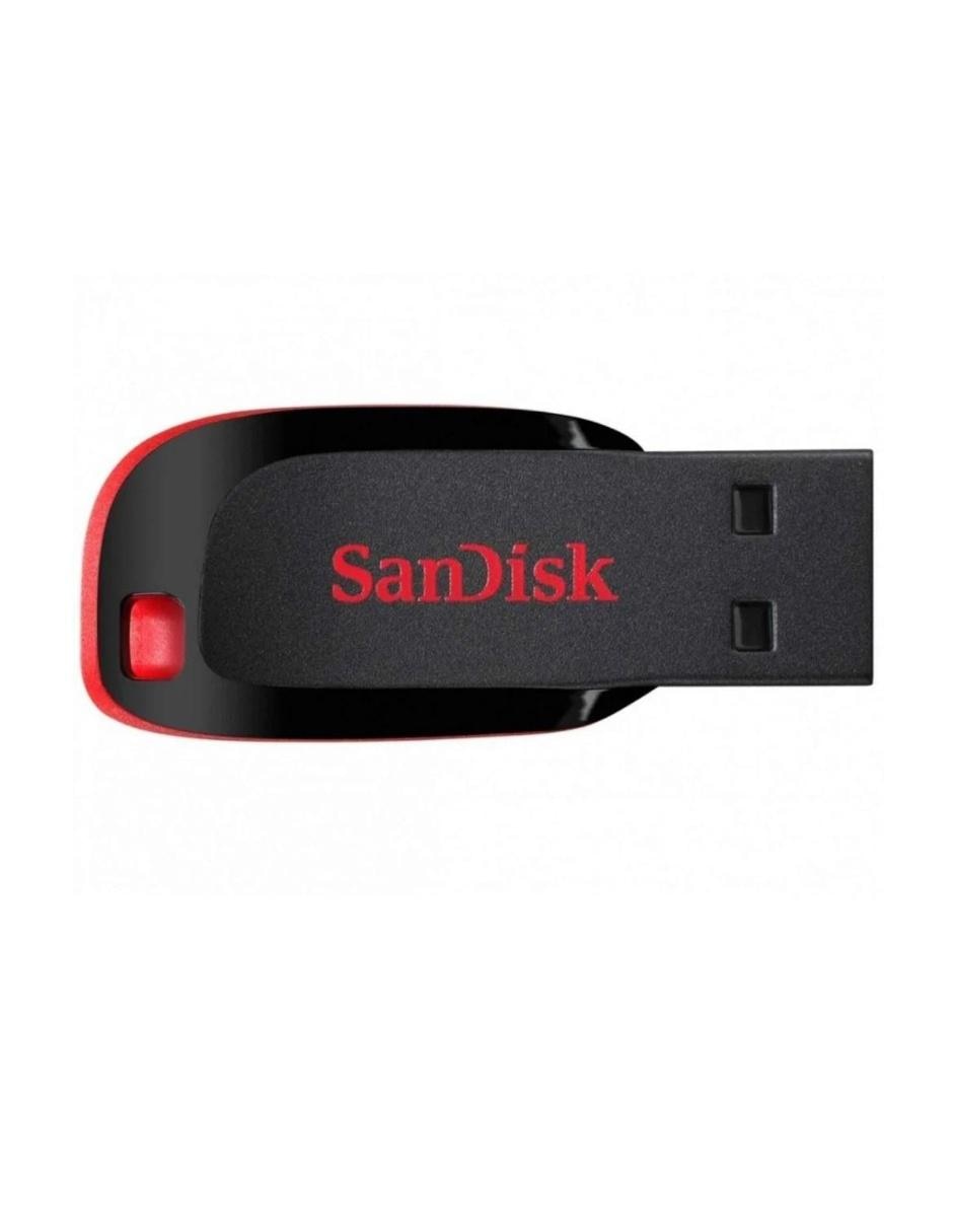 Memoria USB 16GB Cruzer Blade USB 2.0 SDCZ50-016G-B35 negro rojo 3