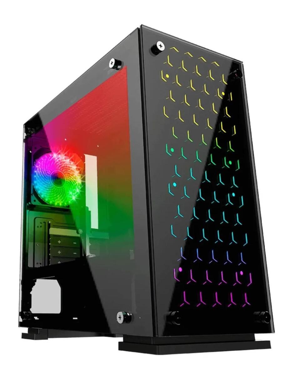 Gabinete Gamer Balam Rush Talos RGB Cristal Templado