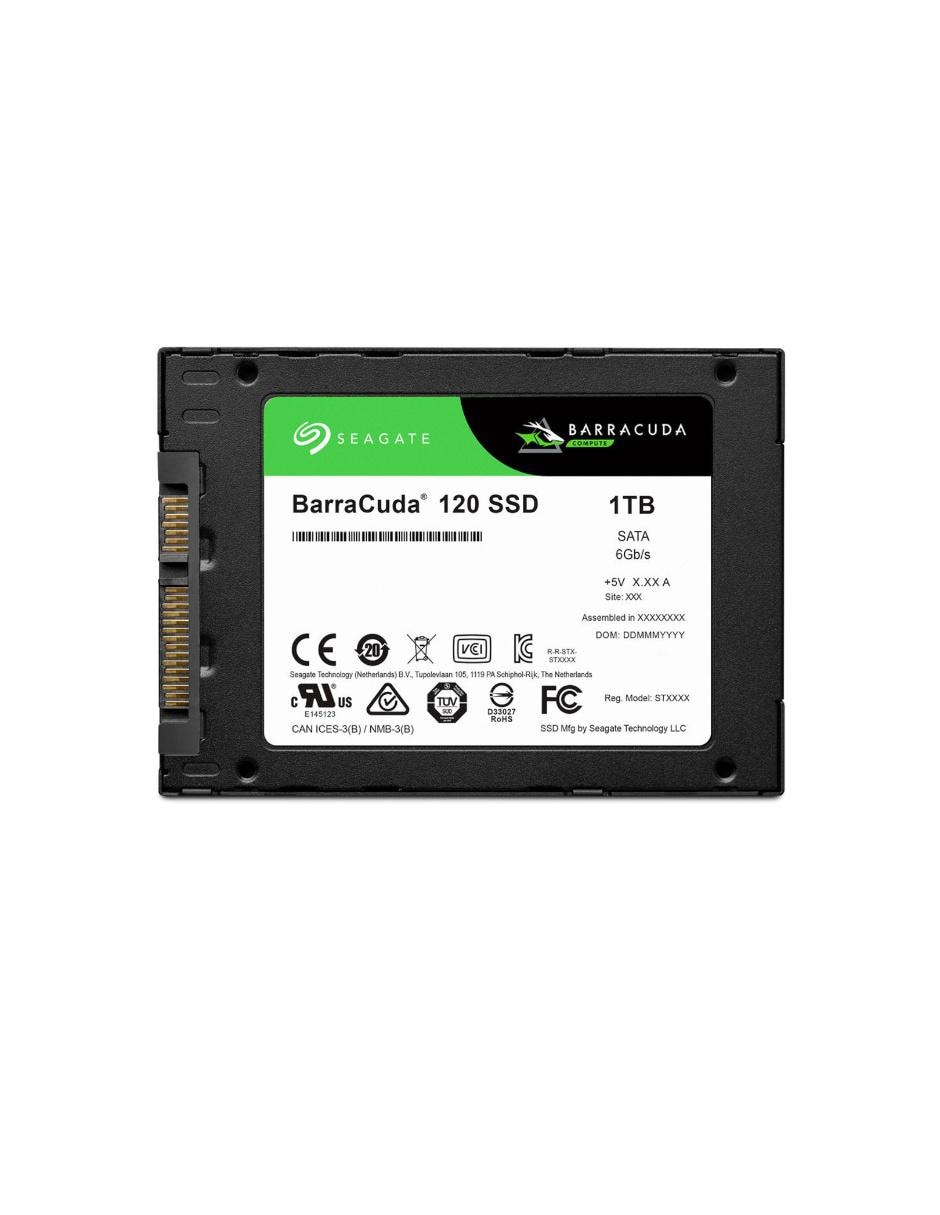 Unidad de Estado Solido SSD 1TB Seagate Barracuda 120 SATA 2.5 ZA1000CM1A003