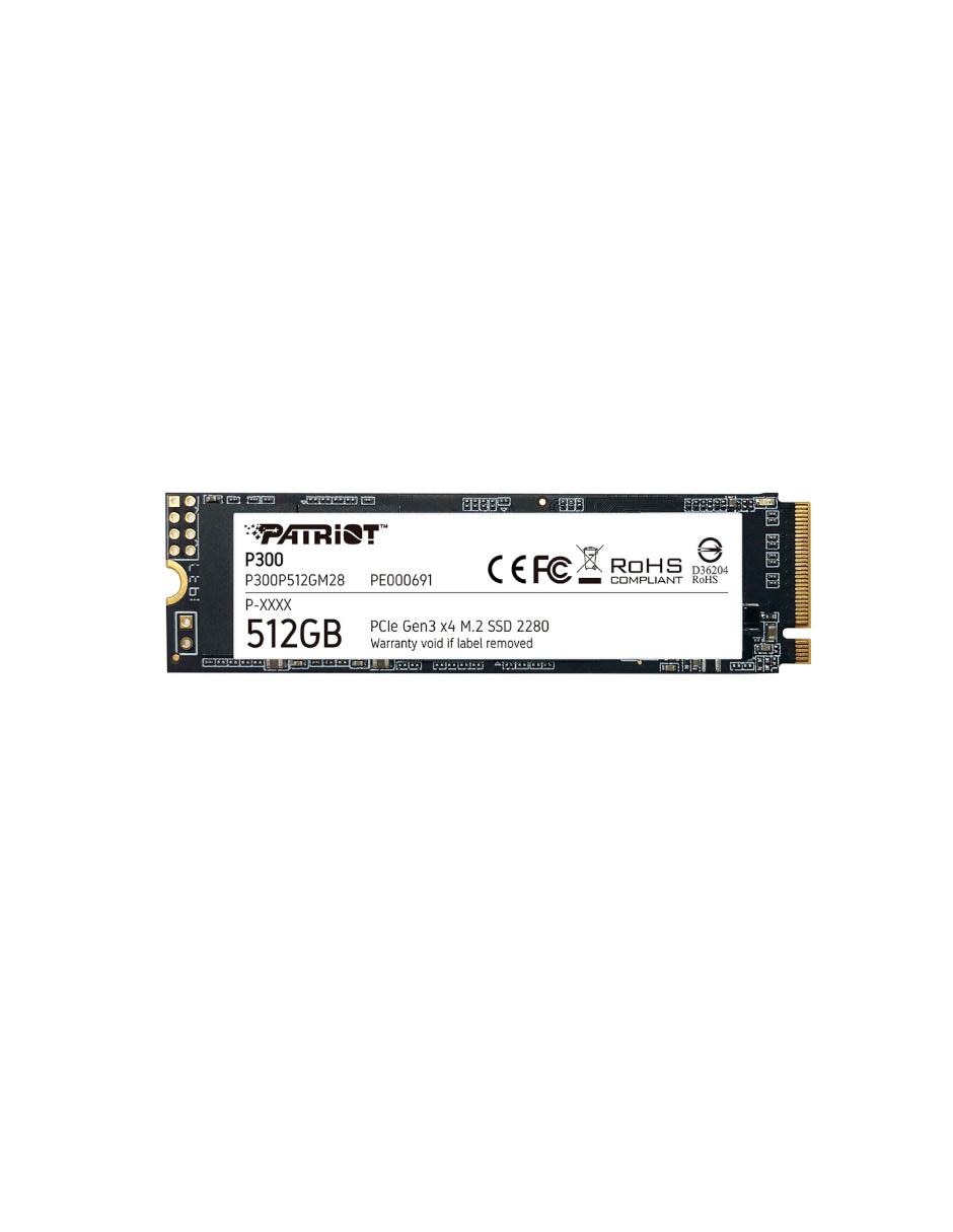 Unidad SSD Patriot capacidad 512 GB