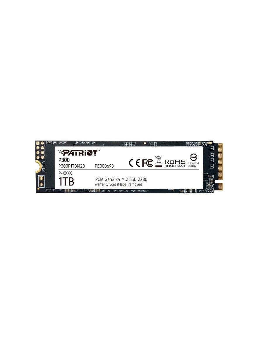Unidad de Estado Solido SSD M.2 1TB Patriot P300 NVMe PCIe GEN3 P300P1TBM28
