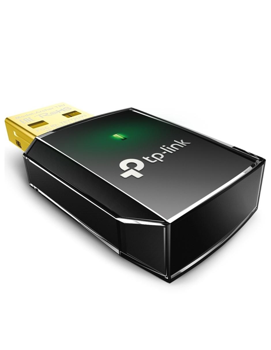 Adaptador Inalámbrico USB TP-Link Archer T2U Dual Band 802.11ac 600Mbps