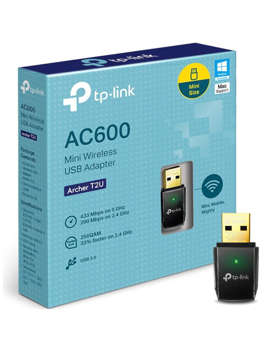 Adaptador Inalámbrico USB Archer T2U Dual Band 802.11ac 600Mbps