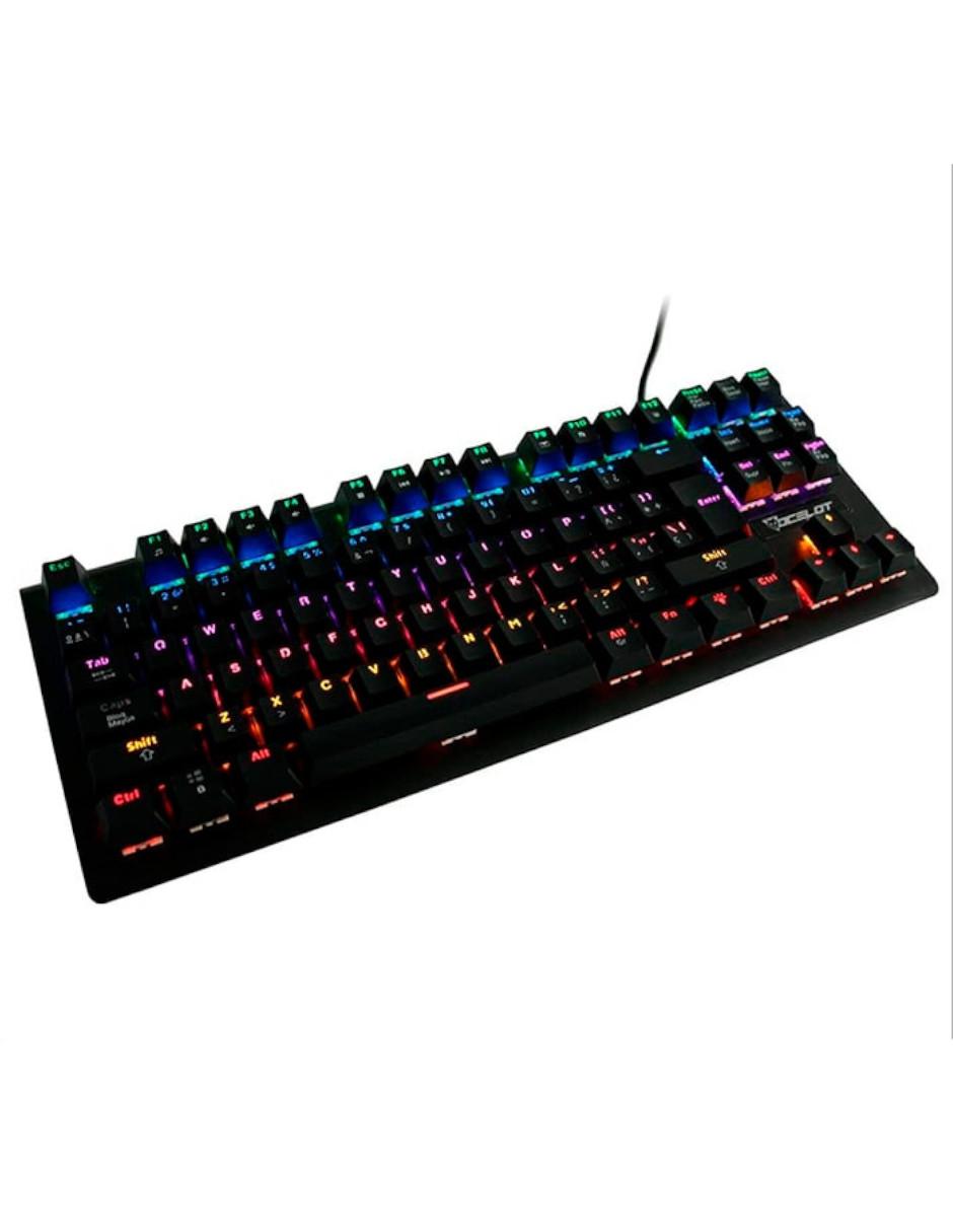 Teclado Gamer Mecánico Alámbrico OGMK02 RGB Switch