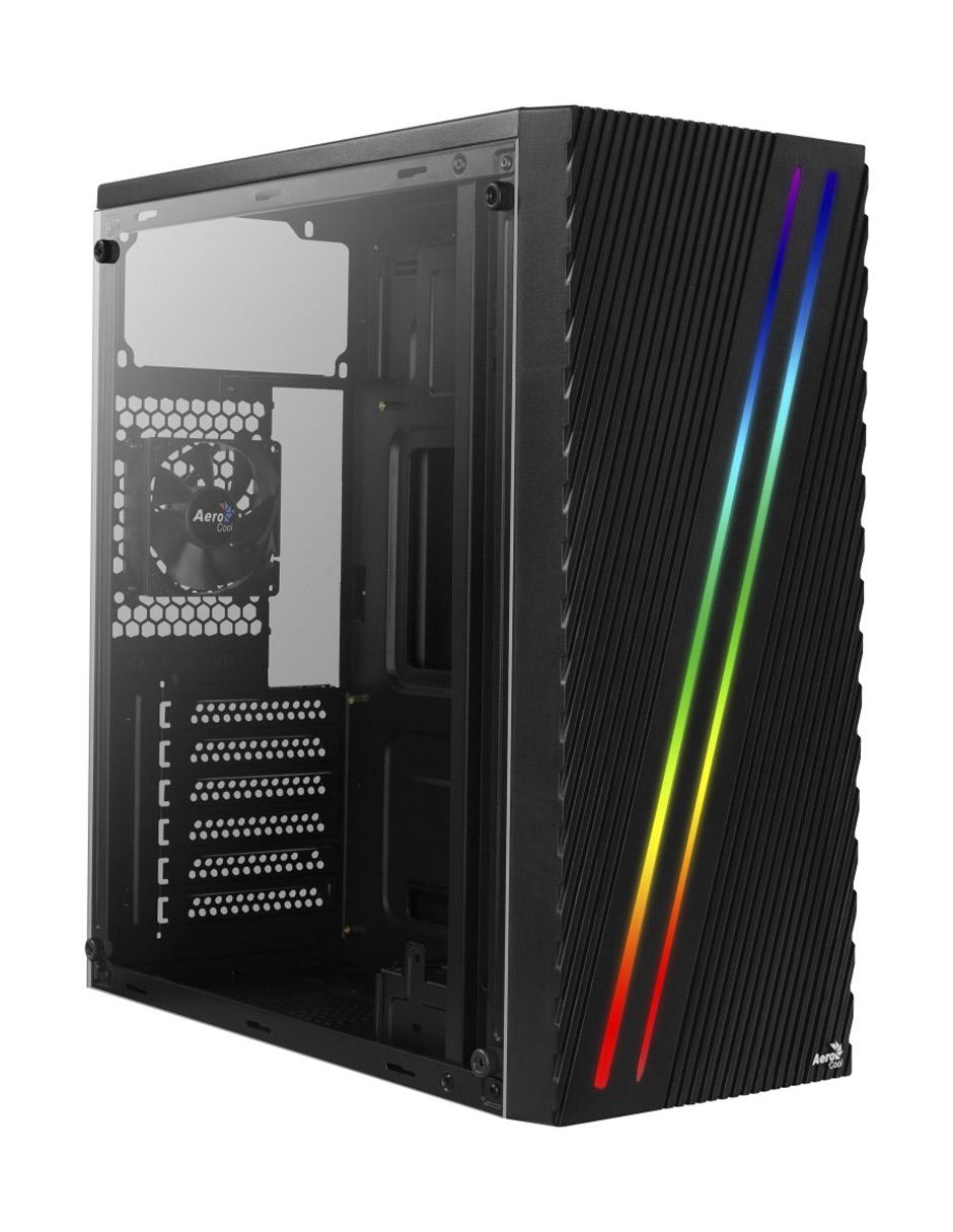 Gabinete Streak RGB ATX S/Fuente Acrílico STREAK/BK Gabinete Streak RGB ATX S/Fuente Acrílico STREAK/BK