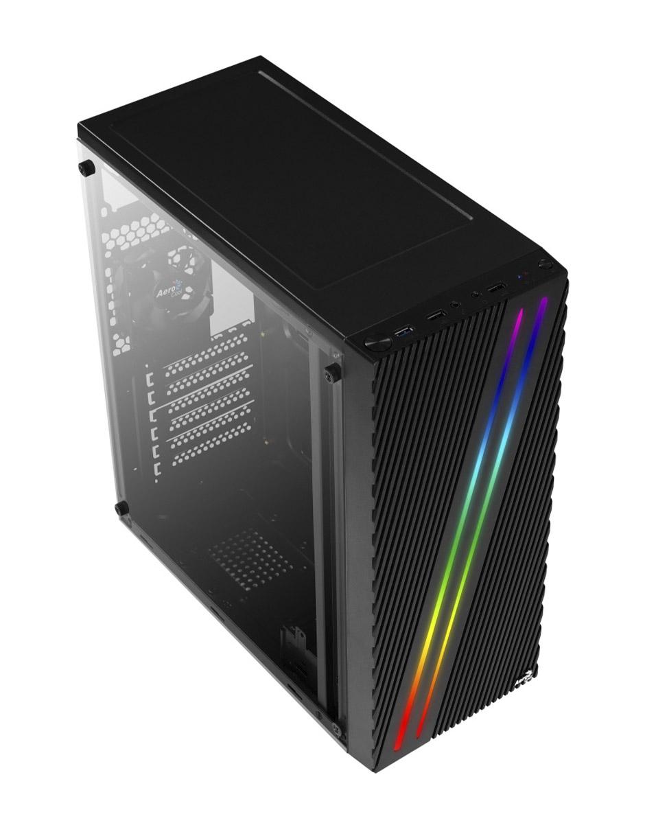 Gabinete Streak RGB ATX S/Fuente Acrílico STREAK/BK 4