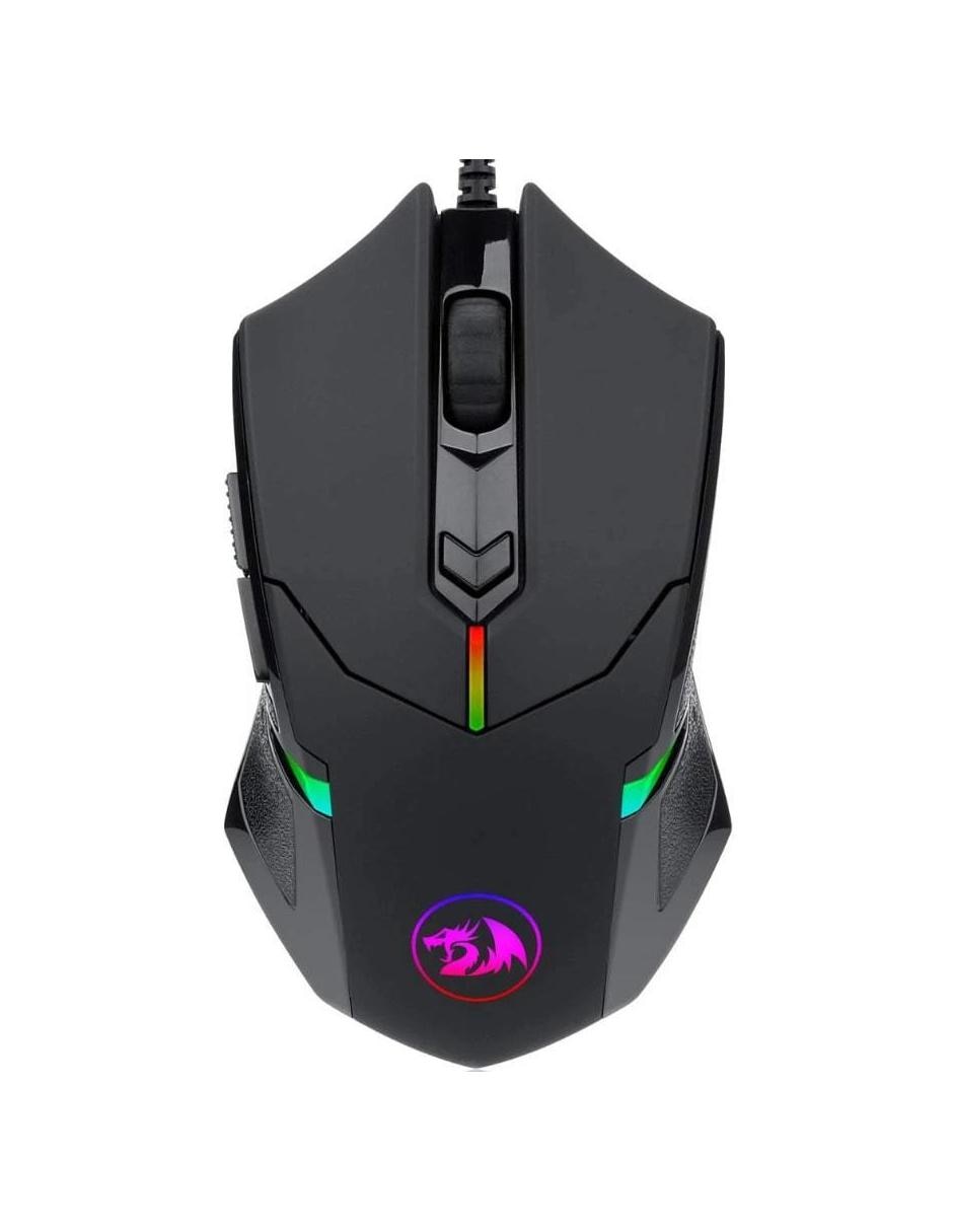 Mouse Gamer Redragon Centrophorus M601 con 8 pesas ajustables