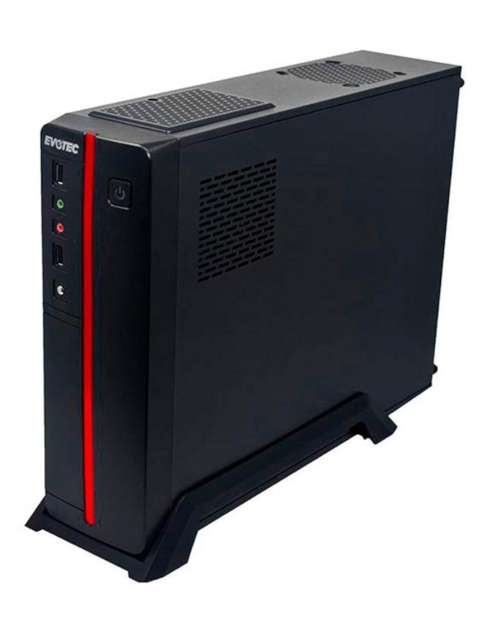 Gabinete Evotec Slim Viena Micro ATX fuente 600W Rojo EV-1011 3