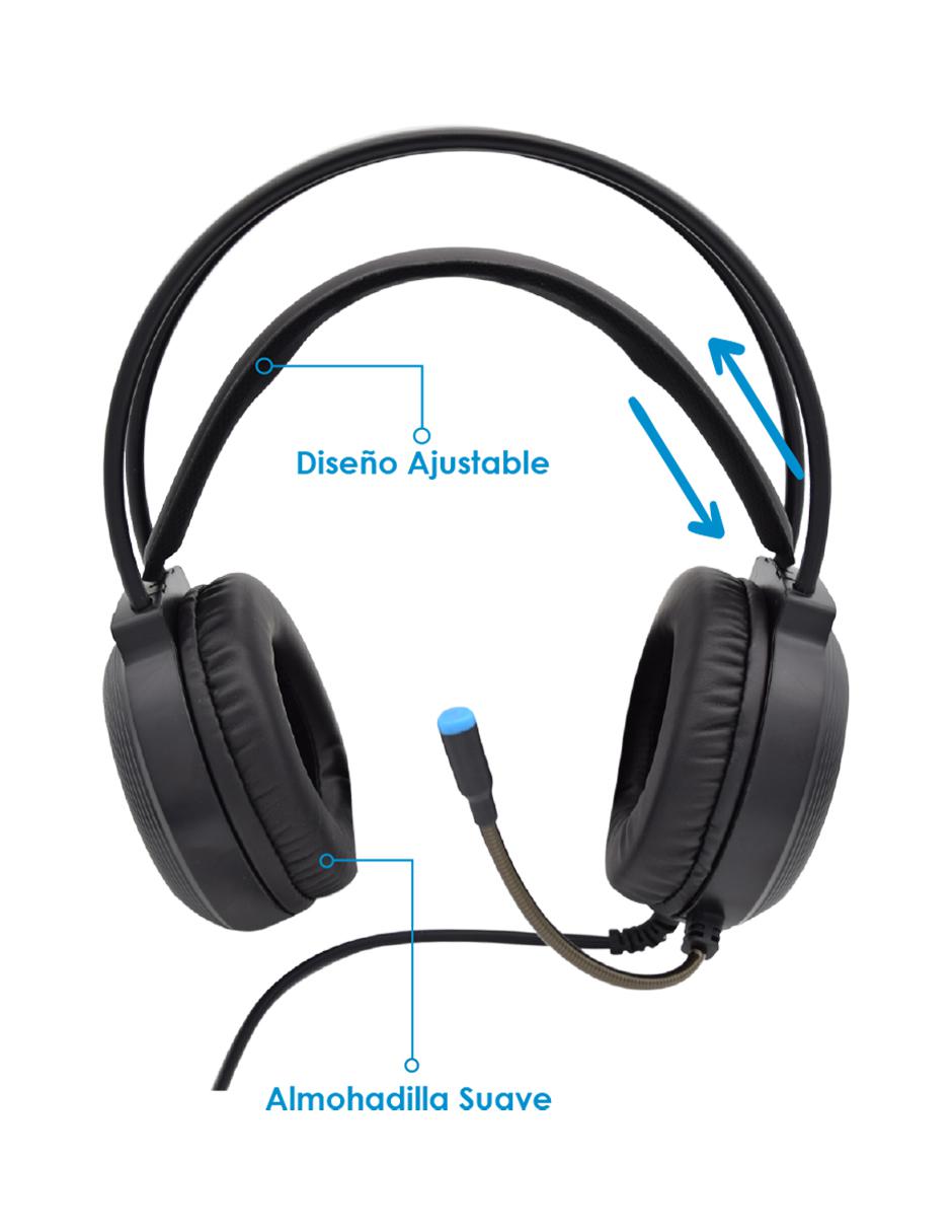 Audífonos gamer over - ear X9S Alámbricos 5