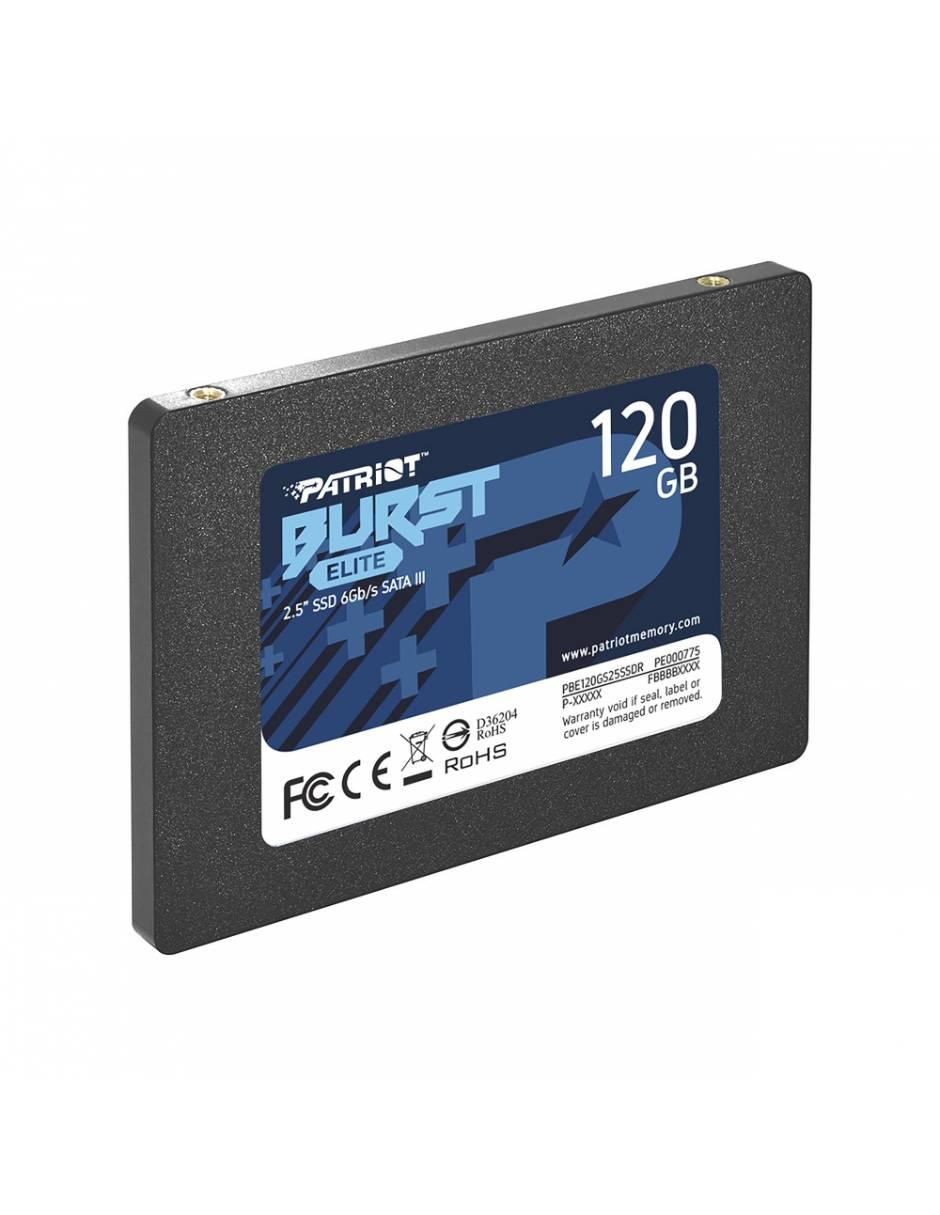 Unidad SSD Patriot capacidad 120 GB