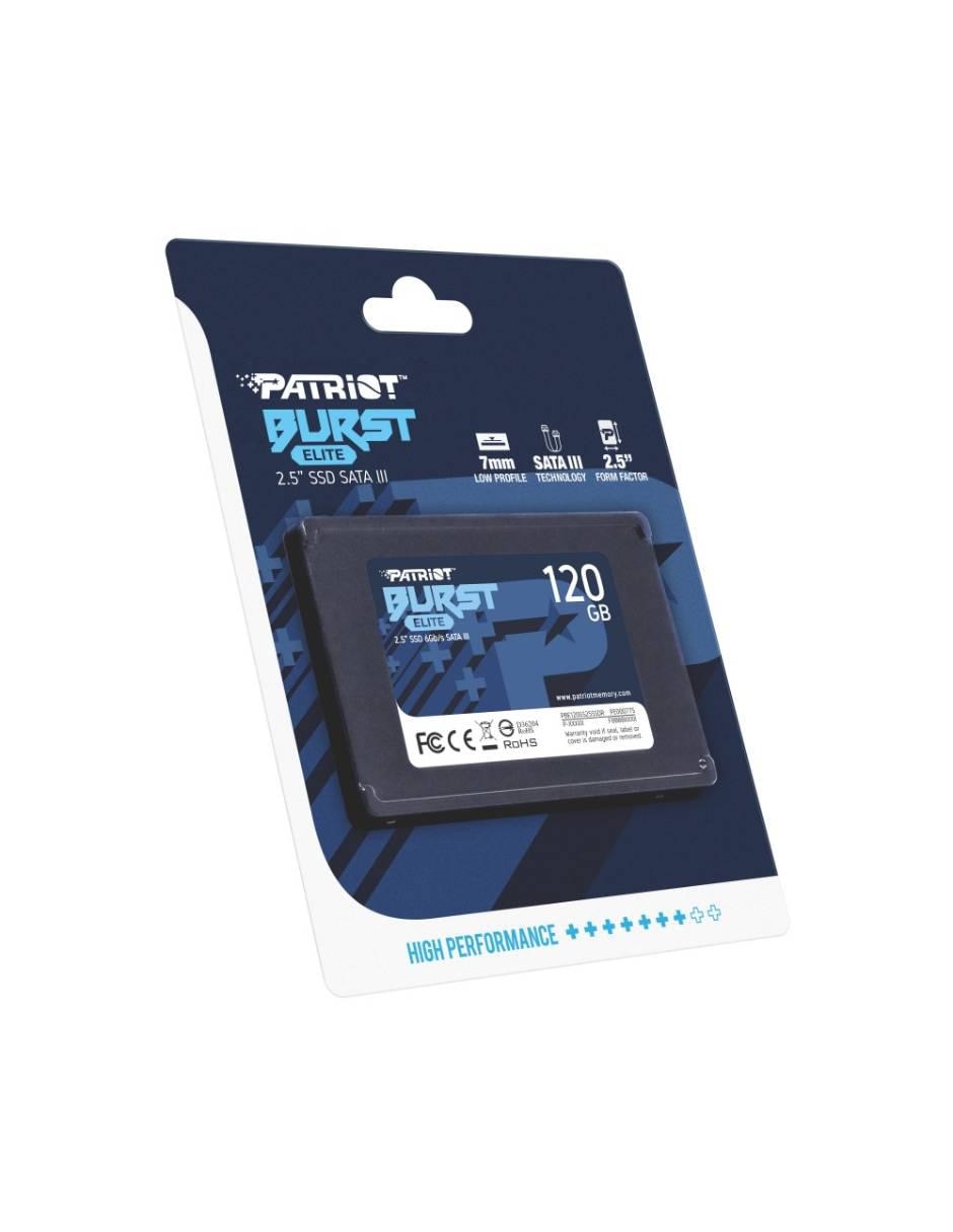 Unidad SSD Patriot capacidad 120 GB