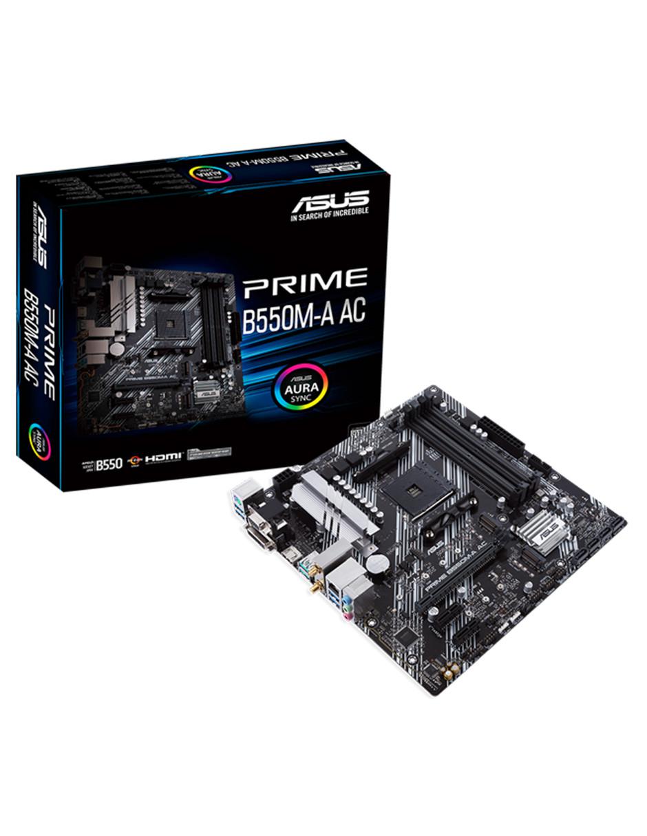 Tarjeta madre PRIME B550M-A AC compatible con procesador AMD 1