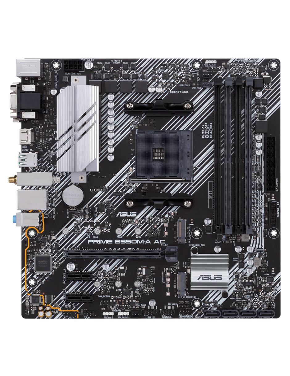 Tarjeta madre PRIME B550M-A AC compatible con procesador AMD 2